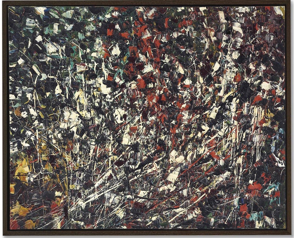 Abstract Expressionism. Jean-Paul Riopel. Painting "Untitled", 1951