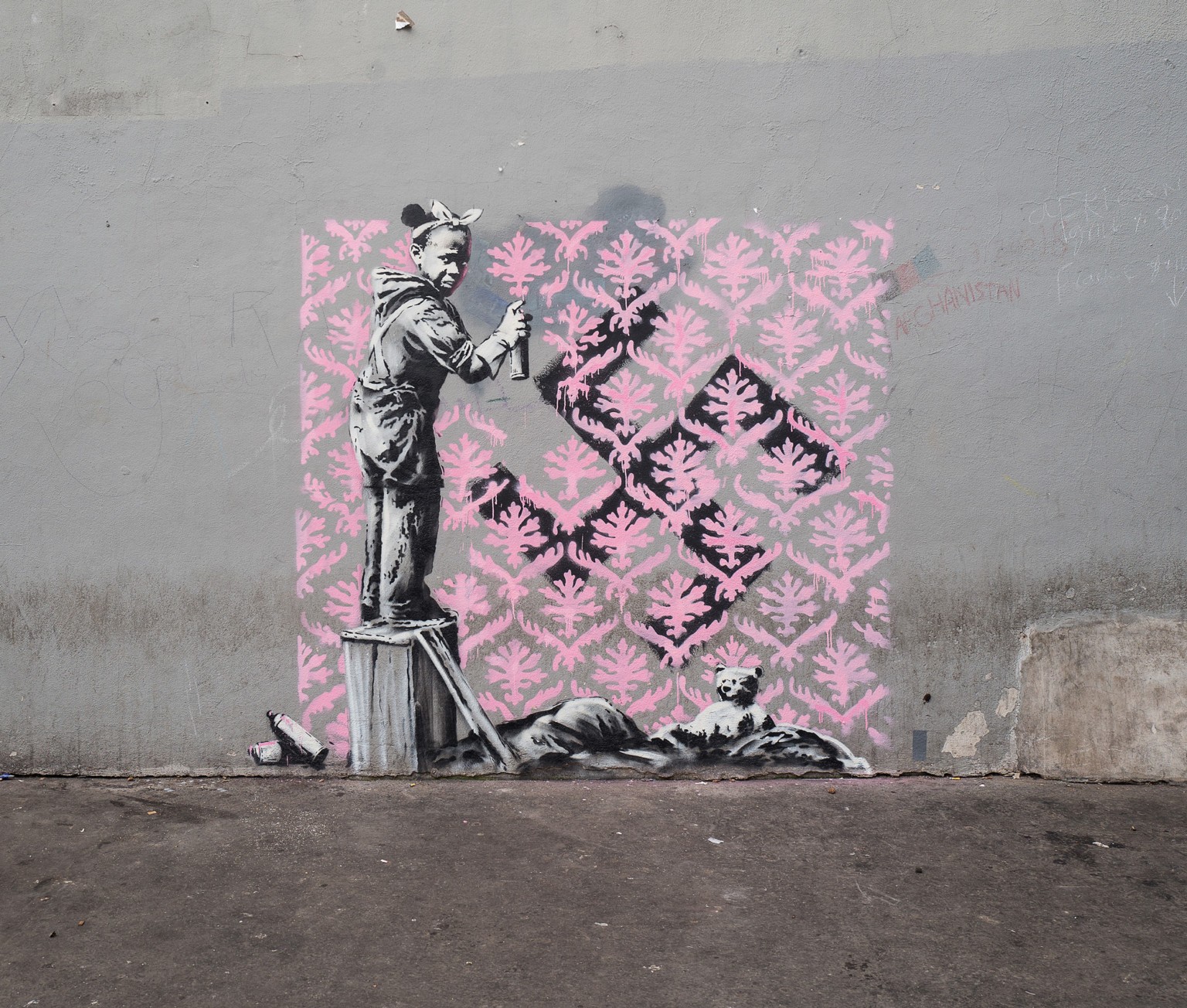  Banksy  Hits Paris with Sharp Political  Criticism and 