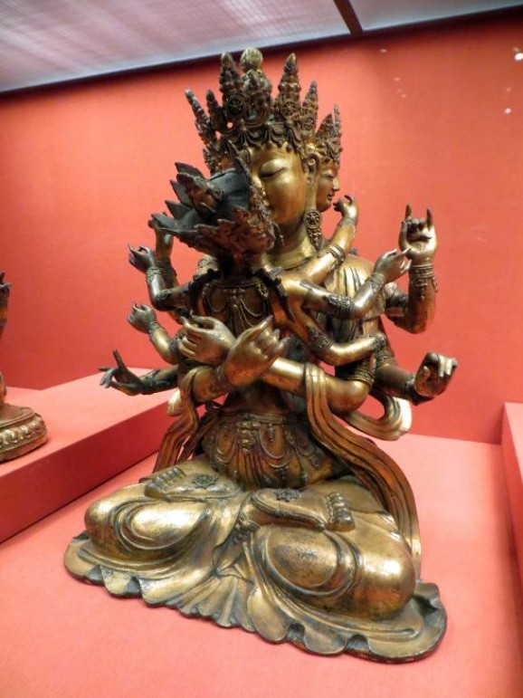 Die buddhistische Göttin Guhyasamaja, 1400-1600, China